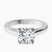 10kt White Gold Teagan Solitaire 2mm Lab Diamond Ring