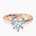 Shye Petal Solitaire Lab Diamond Engagement Ring in 18kt Rose Gold