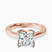 Shye Petal Solitaire Lab Diamond Engagement Ring in 10kt Rose Gold