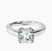 Shye Petal Solitaire Lab Diamond Engagement Ring in 18kt White Gold