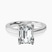 Shye Petal Solitaire Lab Diamond Engagement Ring in 18kt White Gold
