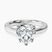 Shye Petal Solitaire Lab Diamond Engagement Ring in 18kt White Gold
