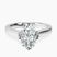 Shye Petal Solitaire Lab Diamond Engagement Ring in 18kt White Gold