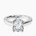 Shye Petal Solitaire Lab Diamond Engagement Ring in 18kt White Gold