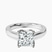 Shye Petal Solitaire Lab Diamond Engagement Ring in 18kt White Gold
