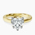 Shye Petal Solitaire Lab Diamond Engagement Ring in 10kt Yellow Gold