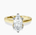 Shye Petal Solitaire Lab Diamond Engagement Ring in 18kt Yellow Gold