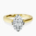 Shye Petal Solitaire Lab Diamond Engagement Ring in 14kt Yellow Gold