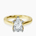 Shye Petal Solitaire Lab Diamond Engagement Ring in 18kt Yellow Gold