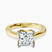 Shye Petal Solitaire Lab Diamond Engagement Ring in 18kt Yellow Gold