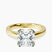 Shye Petal Solitaire Lab Diamond Engagement Ring in 10kt Yellow Gold