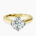 Shye Petal Solitaire Lab Diamond Engagement Ring in 10kt Yellow Gold