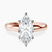 Arielle Solitaire Lab Diamond Engagement Ring in 14ct Rose Gold
