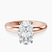 Arielle Solitaire Lab Diamond Engagement Ring in 18kt Rose Gold