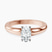 Pre-Designed 18kt Rose Gold Arielle Solitaire Lab Diamond Ring