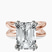 Pre-Designed 10kt Rose Gold Stella Criss Cross Solitaire Lab Diamond Ring
