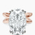 Pre-Designed 18kt Rose Gold Stella Criss Cross Solitaire Lab Diamond Ring