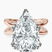 Pre-Designed 14kt Rose Gold Stella Criss Cross Solitaire Lab Diamond Ring