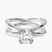 Pre-Designed 14kt White Gold Stella Criss Cross Solitaire Lab Diamond Ring