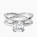 Pre-Designed 9ct White Gold Stella Criss Cross Solitaire Lab Diamond Ring