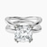 Pre-Designed 14kt White Gold Stella Criss Cross Solitaire Lab Diamond Ring