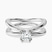 Pre-Designed 14kt White Gold Stella Criss Cross Solitaire Lab Diamond Ring