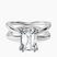 Pre-Designed 14kt White Gold Stella Criss Cross Solitaire Lab Diamond Ring