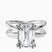 Pre-Designed 14kt White Gold Stella Criss Cross Solitaire Lab Diamond Ring