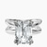 Pre-Designed 14kt White Gold Stella Criss Cross Solitaire Lab Diamond Ring