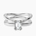 Pre-Designed 14kt White Gold Stella Criss Cross Solitaire Lab Diamond Ring