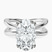 Pre-Designed 14kt White Gold Stella Criss Cross Solitaire Lab Diamond Ring