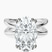Pre-Designed 14kt White Gold Stella Criss Cross Solitaire Lab Diamond Ring