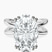 Pre-Designed 14kt White Gold Stella Criss Cross Solitaire Lab Diamond Ring