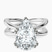 Pre-Designed 14kt White Gold Stella Criss Cross Solitaire Lab Diamond Ring