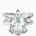 Pre-Designed 14kt White Gold Stella Criss Cross Solitaire Lab Diamond Ring