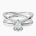Pre-Designed 14kt White Gold Stella Criss Cross Solitaire Lab Diamond Ring