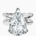 Pre-Designed 14kt White Gold Stella Criss Cross Solitaire Lab Diamond Ring