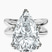 Pre-Designed 14kt White Gold Stella Criss Cross Solitaire Lab Diamond Ring