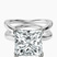 Pre-Designed 14kt White Gold Stella Criss Cross Solitaire Lab Diamond Ring