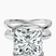Pre-Designed 14kt White Gold Stella Criss Cross Solitaire Lab Diamond Ring