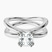 Pre-Designed 14kt White Gold Stella Criss Cross Solitaire Lab Diamond Ring