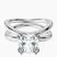 Pre-Designed 14kt White Gold Stella Criss Cross Solitaire Lab Diamond Ring