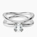Pre-Designed 14kt White Gold Stella Criss Cross Solitaire Lab Diamond Ring