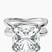 Pre-Designed 14kt White Gold Stella Criss Cross Solitaire Lab Diamond Ring