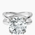 Pre-Designed 14kt White Gold Stella Criss Cross Solitaire Lab Diamond Ring