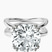Pre-Designed 14kt White Gold Stella Criss Cross Solitaire Lab Diamond Ring
