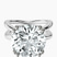 Pre-Designed 14kt White Gold Stella Criss Cross Solitaire Lab Diamond Ring