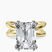 Pre-Designed 14kt Yellow Gold Stella Criss Cross Solitaire Lab Diamond Ring