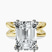 Pre-Designed 10kt Yellow Gold Stella Criss Cross Solitaire Lab Diamond Ring