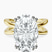 Pre-Designed 10kt Yellow Gold Stella Criss Cross Solitaire Lab Diamond Ring